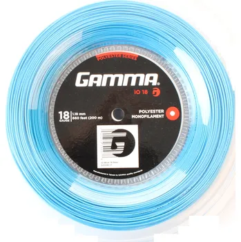 Struna na výplet tenisové rakety Tenisový výplet Gamma iO (200 m) - blue Modrý (1.28 mm)
