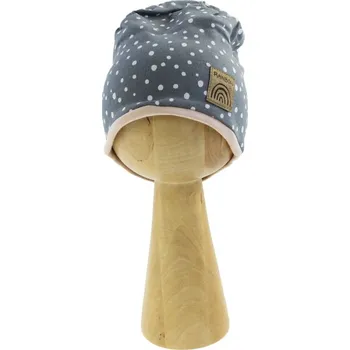 Čepice Dětská čepice šmoulinka grafitová Nicol, vel. 80/86