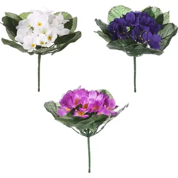 umělá květina Fialka - umělá kytice, mix 3 barev, cena za 1 ks Barva: Vícebarevná