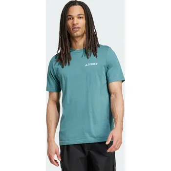 Pánská móda ADIDAS Tričko Terrex Graphic XS MODRÁ