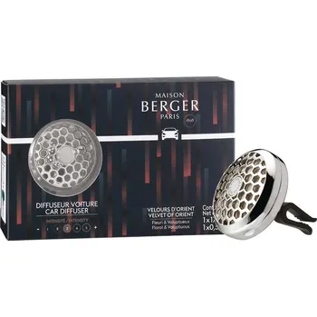 Vůně do auta Maison Berger Paris BERGER CAR difuzér do auta Variation Amber Tobacco/Jantarový tabák chromový(EOL) 7715