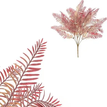 umělá květina Kapradí - umělý trs, barva zelená Barva: Červená