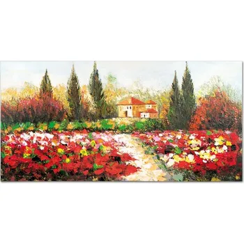 Obraz Obraz - krajina, ruční olejomalba na plátně Barva: Vícebarevná