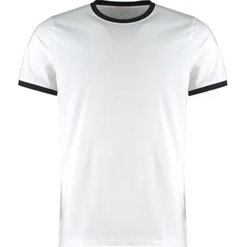 Kustom Kit Pánské triko KK508 White-Black L