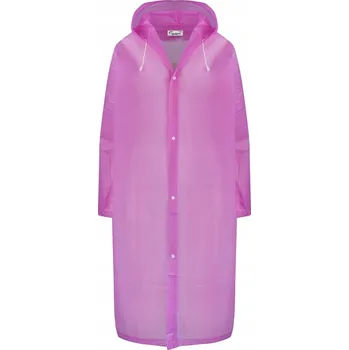 Dámský kabát Agrafka dámský kabát růžový oversize s kapucí univerzální velikost