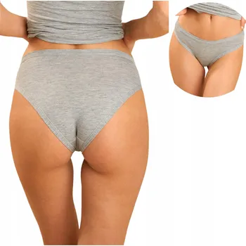 Dámské spodní prádlo Dámské kalhotky Kalhotky z Modalu Pohodlné Klasické Přírodní Sielei XXL Šedé
