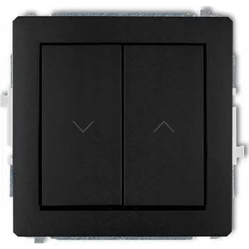 vypínač Žaluziový vypínač Klasik Karlik černý 12DWP-88