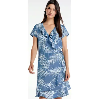 Dámské šaty GEISHA šaty na denní nošení, zavinovací střih, délka nad kolena, velikost XXL