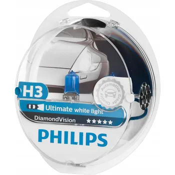 Autožárovka Žárovky Philips Diamond Vision H3 55 W 2 ks