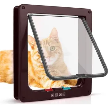 tréninková pomůcka pro psa Dvířka pro kočky Sailnovo, hnědé