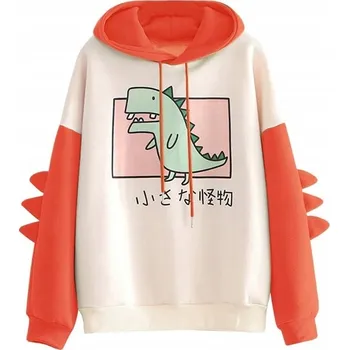 Dámská mikina Dámská mikina s kapucí Japonský Dinosaurus - XXL