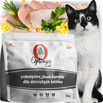 Krmivo pro kočku Optimus Cat Krmivo z olejem z łososia, tauryną, żurawiną pro kočky