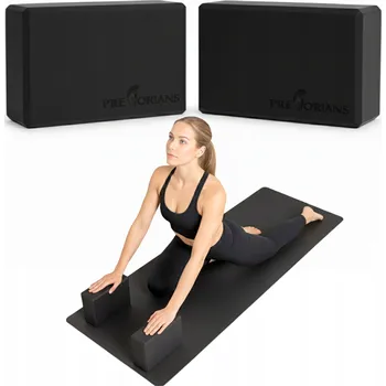 Jógová kostka / blok pro cvičení, strečink, pilates a rehabilitaci – 2 ks