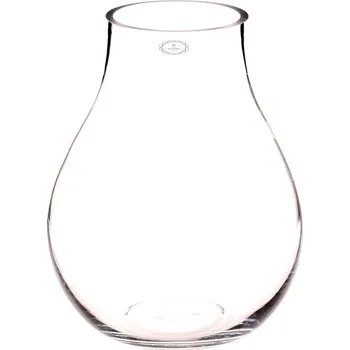 Váza Váza skleněná střední - tvar kapka, čirá Barva: Přírodní
