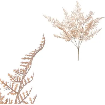 umělá květina Kapradí - umělý trs, barva hnědo-krémová Barva: Béžová