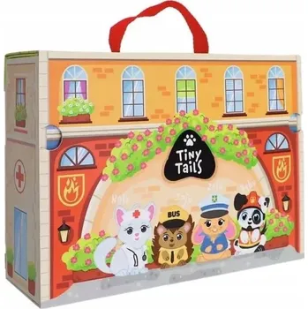 Dřevěná hračka Trefl Magnetické Stavebnice Dřevěné Hračka City Tiny Tails, Magnetická krabička 61816 TREFL 32