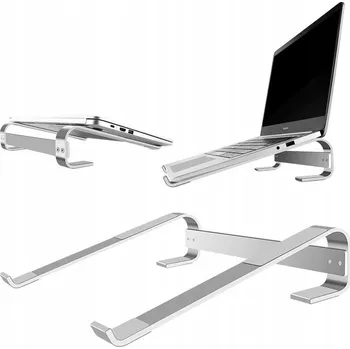 Strado Hliníkový stojan pod tablet / notebook do 18" Simple S1 (Stříbrný)