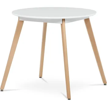 Jídelní set Kulatý jídelní stůl 80x80cm, mdf DT-316 WT Barva: bílá