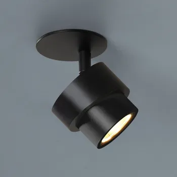 Lampička Escale LED podhledové bodové svítidlo BRUSH, černý, Ø 7 cm, kov, stmívatelné, 2 700 K černá 1 x 10 W LED - Doprava zdarma