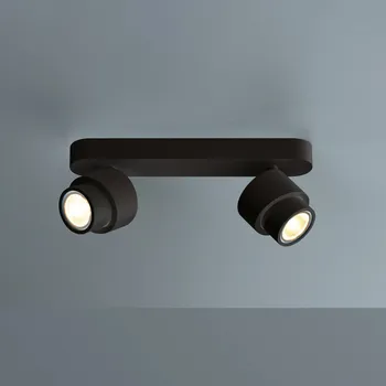 Lampička Escale LED bodovka BRUSH, černé, 30 cm, 2 žárovky, kov, stmívatelné, 2 700 K černá 2 x 10 W LED - Doprava zdarma