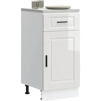 Kuchyňská spodní skříňka "Porto" bílý vysoký lesk kompozit