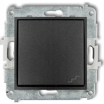 vypínač Schodišťový vypínač pod omítku Karlik grafitový 11MWP-3