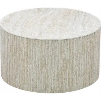 Konferenční stolek Konferenční stolek BELLEZA béžový 70x70x38,5 cm HOMLA