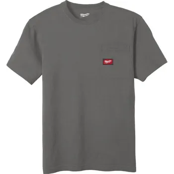 Oblečení a móda MILWAUKEE Pracovní tričko s krátkým rukávem WT SS GR, šedé (M)