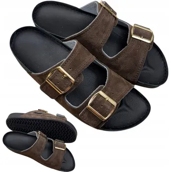 Pracovní obuv LEHKÉ ANATOMICKÉ NAZOUVÁKY ČOKOLÁDOVÉ ODOLNÉ PŘÍRODNÍ KŮŽE TRACZYK vel. 38