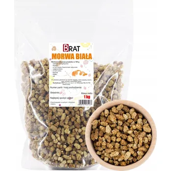 Sušené ovoce Sušené ovoce moruše bílé 1 kg BRAT celé plody