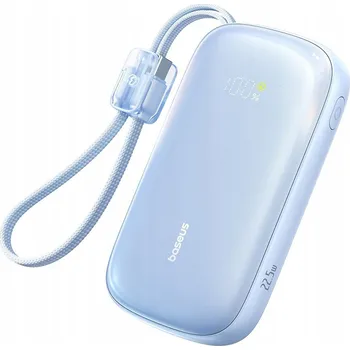 Powerbanka Baseus – powerbanka EnerFill FC21 Qpow 3 Ultra (E0027L03) – s odpojitelným kabelem, 10000mAh, 22.5W, USB, USB-C – Galaxy Blue