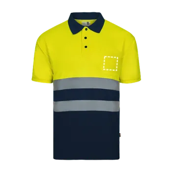 Pánská košile VL FORTUNA. Polokošile z ptačí perspektivy (140 g/m²) s krátkým rukávem z polyesteru (100 %) Transfer (max. 4 barvy, 60 x 60mm) 4 barvy 3 Horní kapsa