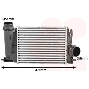 Chladič motoru Chladič turba VAN WEZEL 43014710