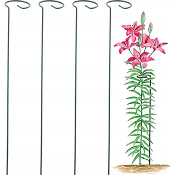 Stojan na květiny Kovové podpěry pro rostliny 40 cm 5 ks