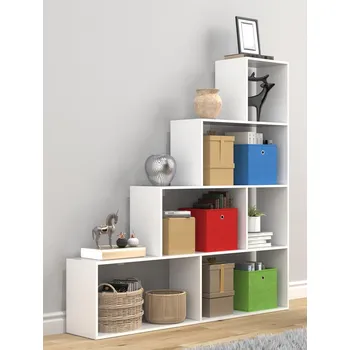 Koupelnový nábytek VCM Schodová police Dubila L, bílá 487057