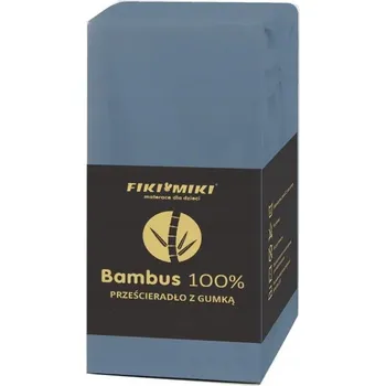 Prostěradlo Prostěradlo Bambusowe s gumou 120 x 60 cm modré