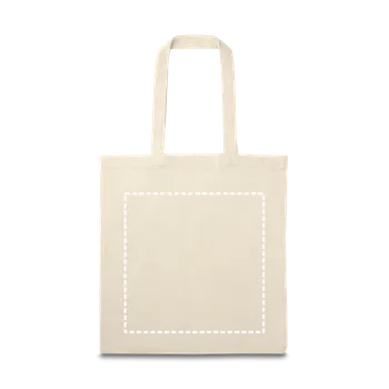 Nákupní taška KRATOVO. Taška ze bavlny (70%) a polyesteru (30%) (140 g/m²) 15 Zadní část, 300 x 300 Transfer, 4 barvy