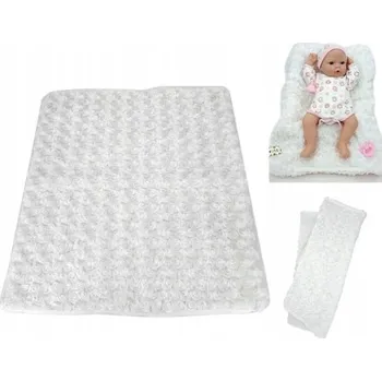 Doplněk pro panenku KRÁSNÁ MĚKOUČKÁ BÍLÁ DEČKA PRO PANENKY