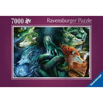 Puzzle 2D: Vlci 7000 dílků
