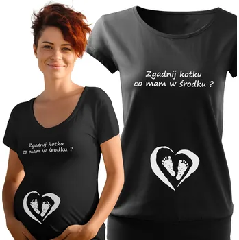 Dámské tričko Meeboo těhotenské tričko s potiskem (potisk) bavlna velikost 3XL