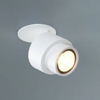 Lampička Escale LED podhledové bodové svítidlo BRUSH, bílý, Ø 7 cm, kov, stmívatelné, 2 700 K bílá 1 x 10 W LED - Doprava zdarma