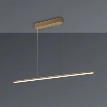 Závěsné světlo Bopp LED Baseline 2.0, písková barva, délka 119 cm - Baldachin – délka 40 cm, šířka 4,5 cm, výška 5,5 cm písek LED 55,2 W celkem - Doprava zdarma