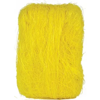 umělá květina Sisalové vlákno - balení 500 g, barva žlutá Barva: Žlutá