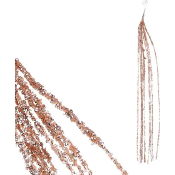 umělá květina Větev umělá - převislá se třpytkami, barva měděná Barva: Měděná