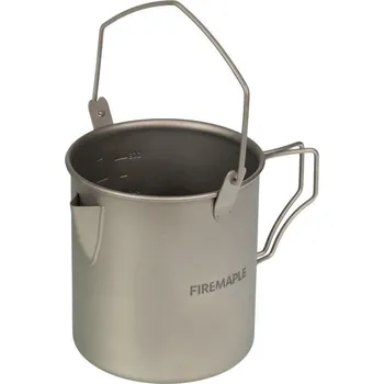 Kempingové nádobí FIRE-MAPLE Hrnec Titanium ŠEDÁ