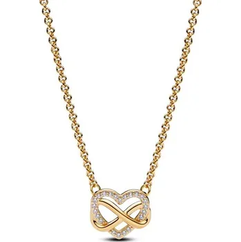 Náhrdelník Náhrdelník PANDORA Třpytivé srdce s nekonečnem 362666C01-50