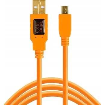 Datový kabel USB kabel A - mini USB B Tether Tools CU5451 4,6 m oranžový