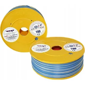 elektrický kabel Vodič LGY/H05V-K 0,75 mm2 100 m Modro-Bílý