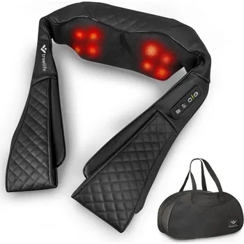 Masážní přístroj Hřejivý Masážní Přístroj límec pro krk Shiatsu Ramena zad + příslušenství