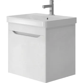 Koupelnový nábytek Lavedo Livorno Structure White 60 koupelnová skříňka s umyvadlem, LVR-60WSTRUCTURE